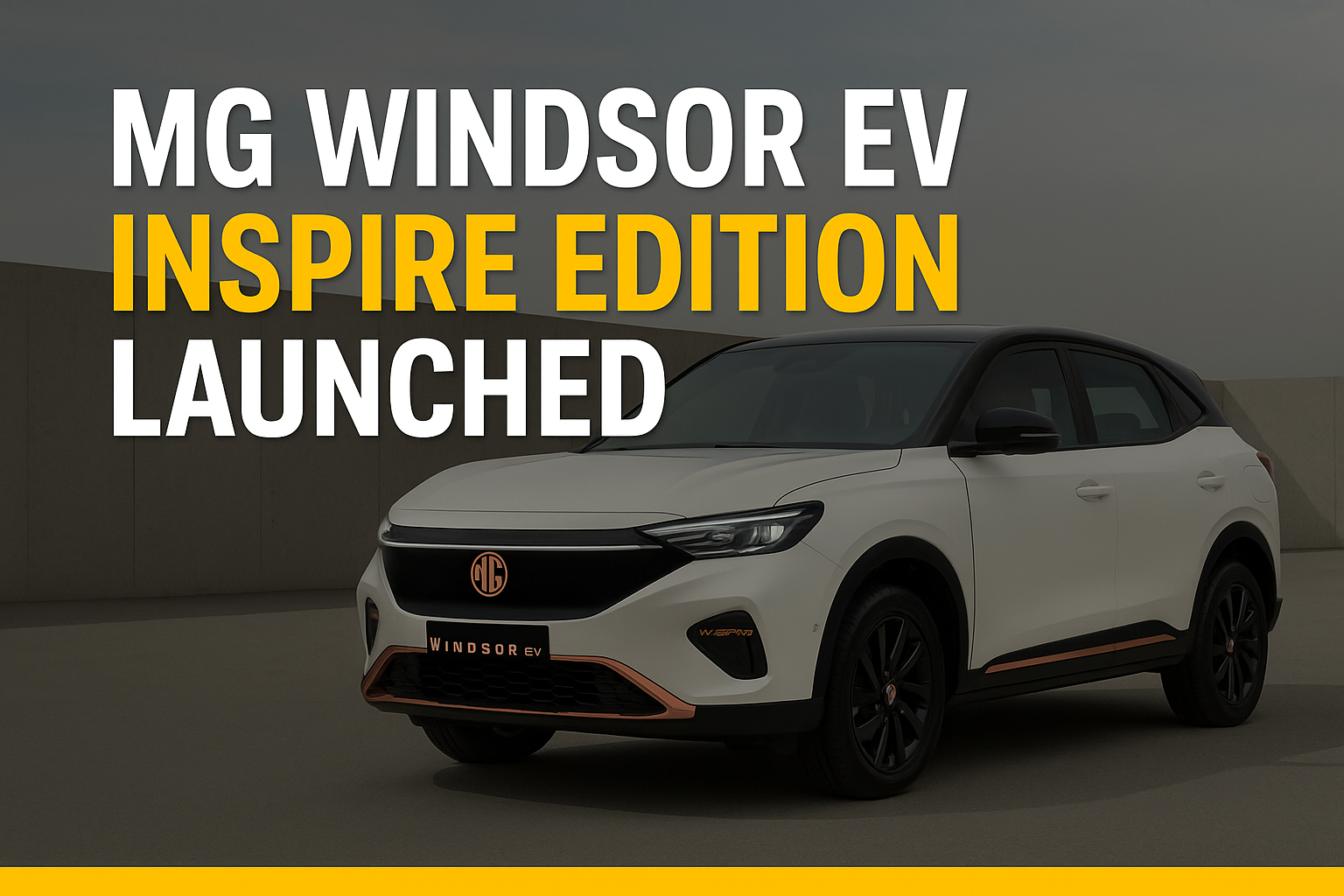 MG Windsor EV Inspire Edition Launched at ₹16.65 Lakh – Limited to 300 Units