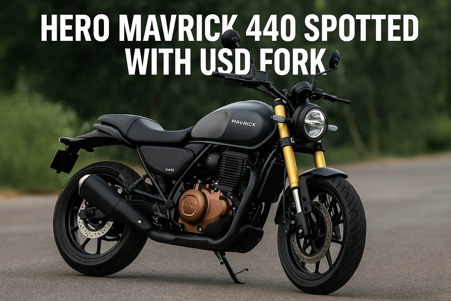 Hero Mavrick 440 Spotted with USD Fork – A Refreshed Comeback for Hero’s Flagship Roadster