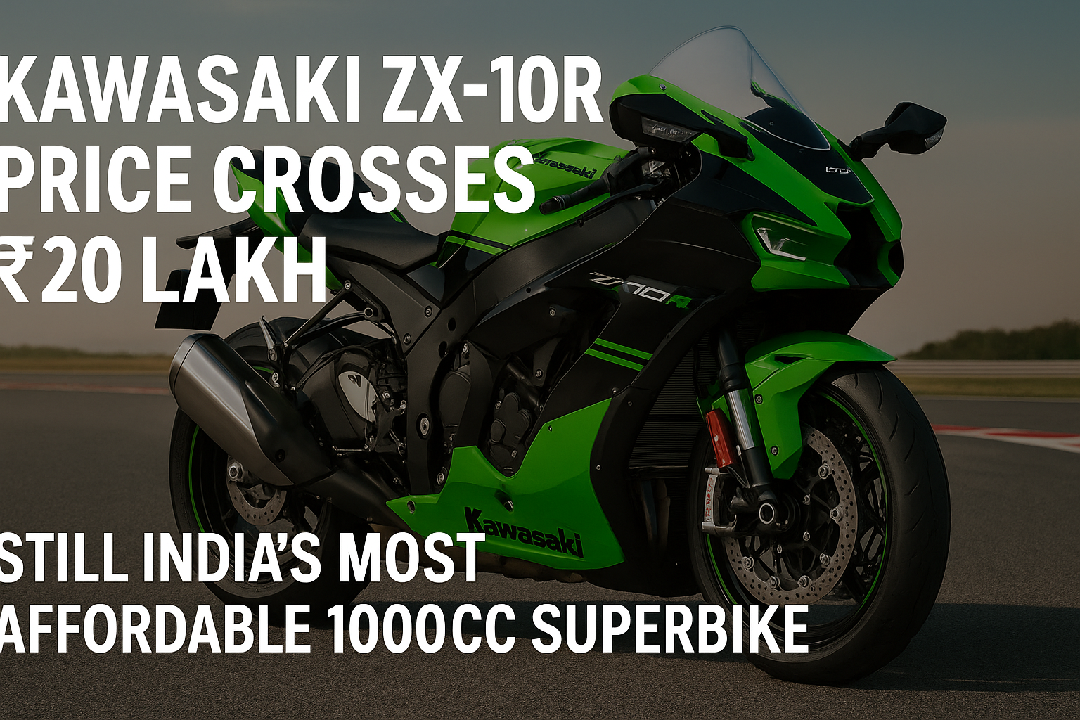 Kawasaki ZX-10R Price Crosses ₹20 Lakh After GST Reforms – Still India’s Most Affordable 1000cc Superbike