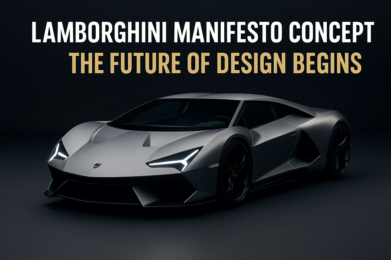 Lamborghini Manifesto Concept Revealed – A Bold Vision of the Brand’s Future Design Language