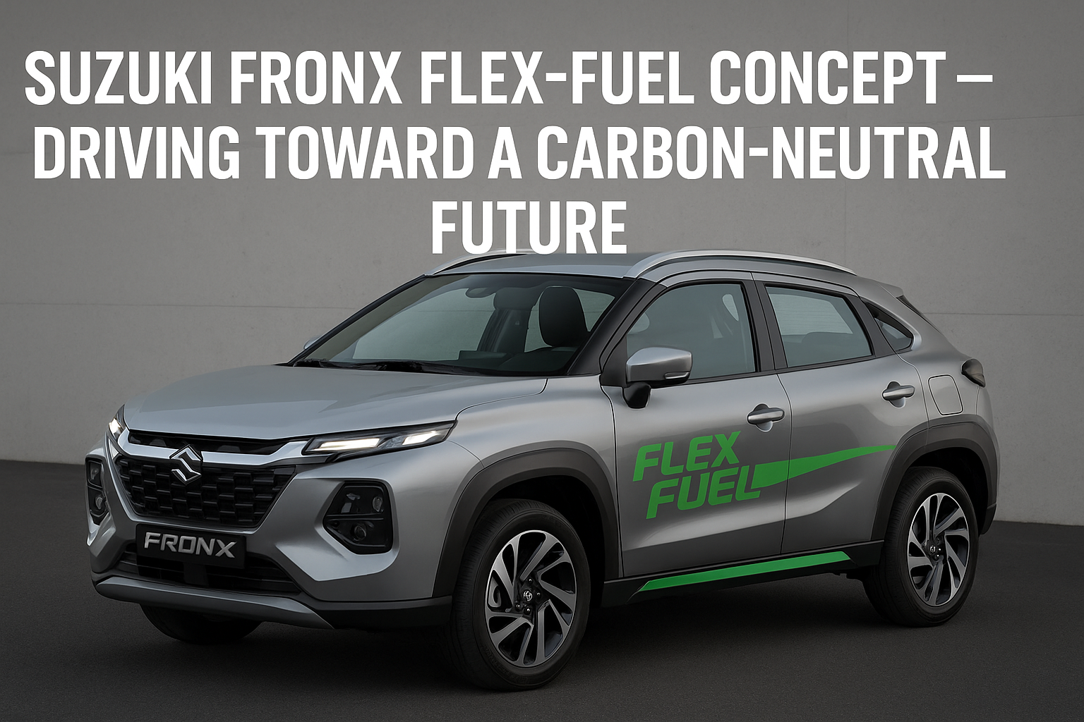 Suzuki Fronx Flex-Fuel Concept Revealed – A Step Toward Greener, Carbon-Neutral Mobility