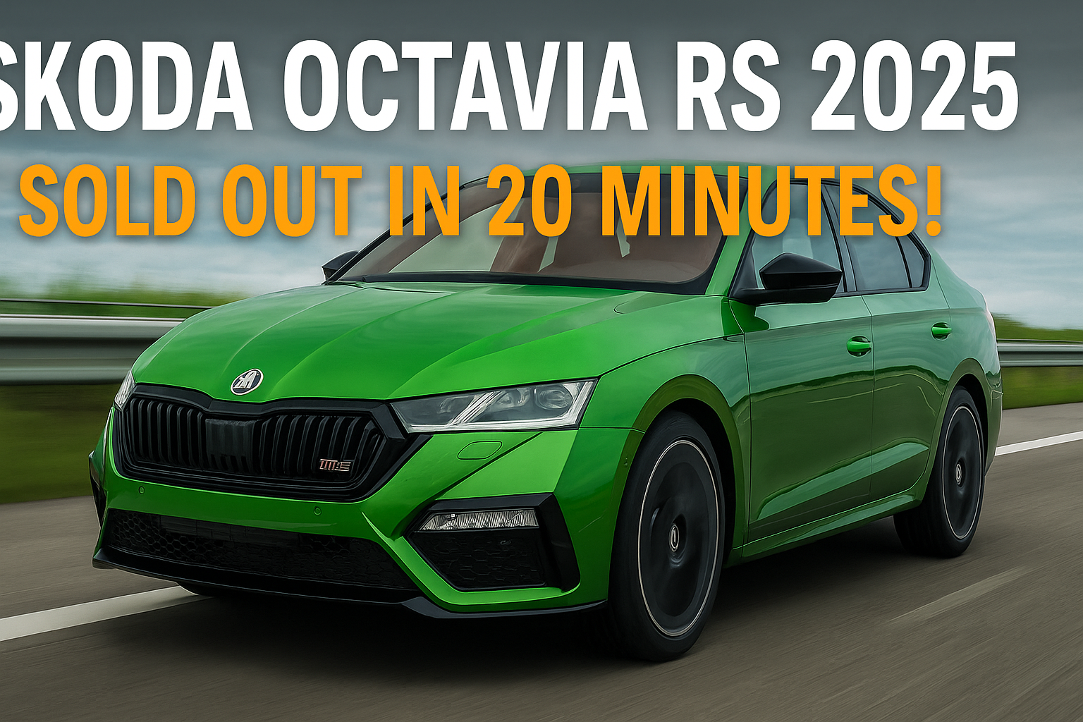 Skoda Octavia RS 2025 Booked Out in 20 Minutes — India’s Most Loved Performance Sedan Returns