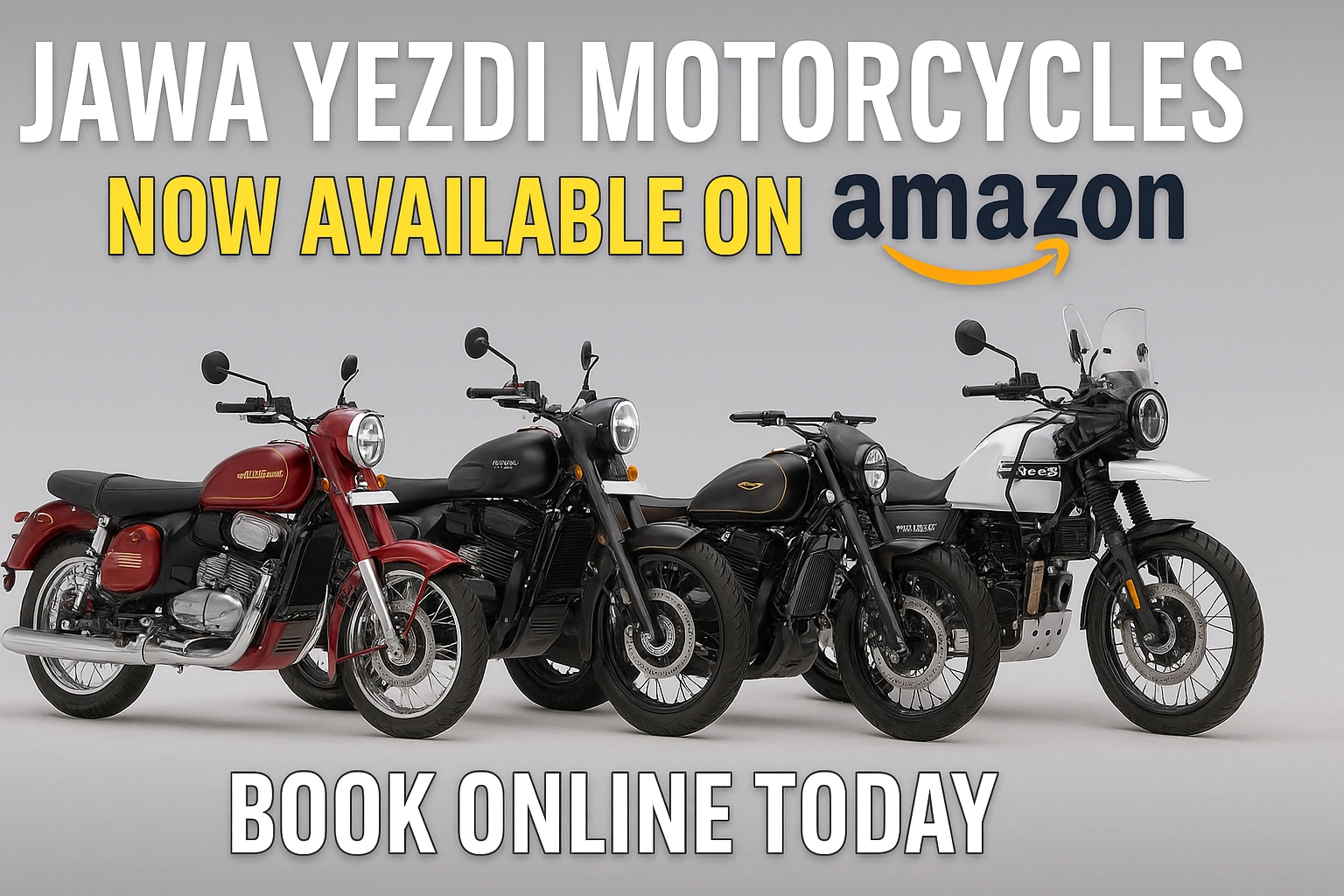 Jawa Yezdi Motorcycles Now Available on Amazon – A New Era of Online Bike Buying Begins