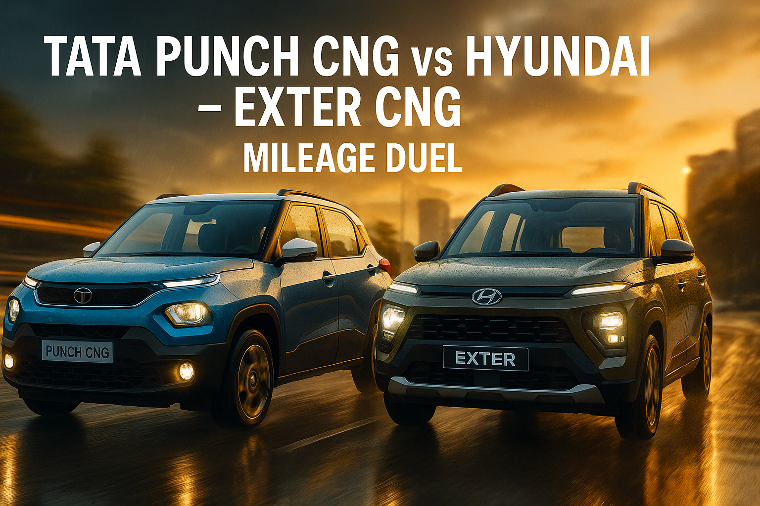Tata Punch CNG vs Hyundai Exter CNG (2025): Real-world Comparison for Mileage-Minded Buy