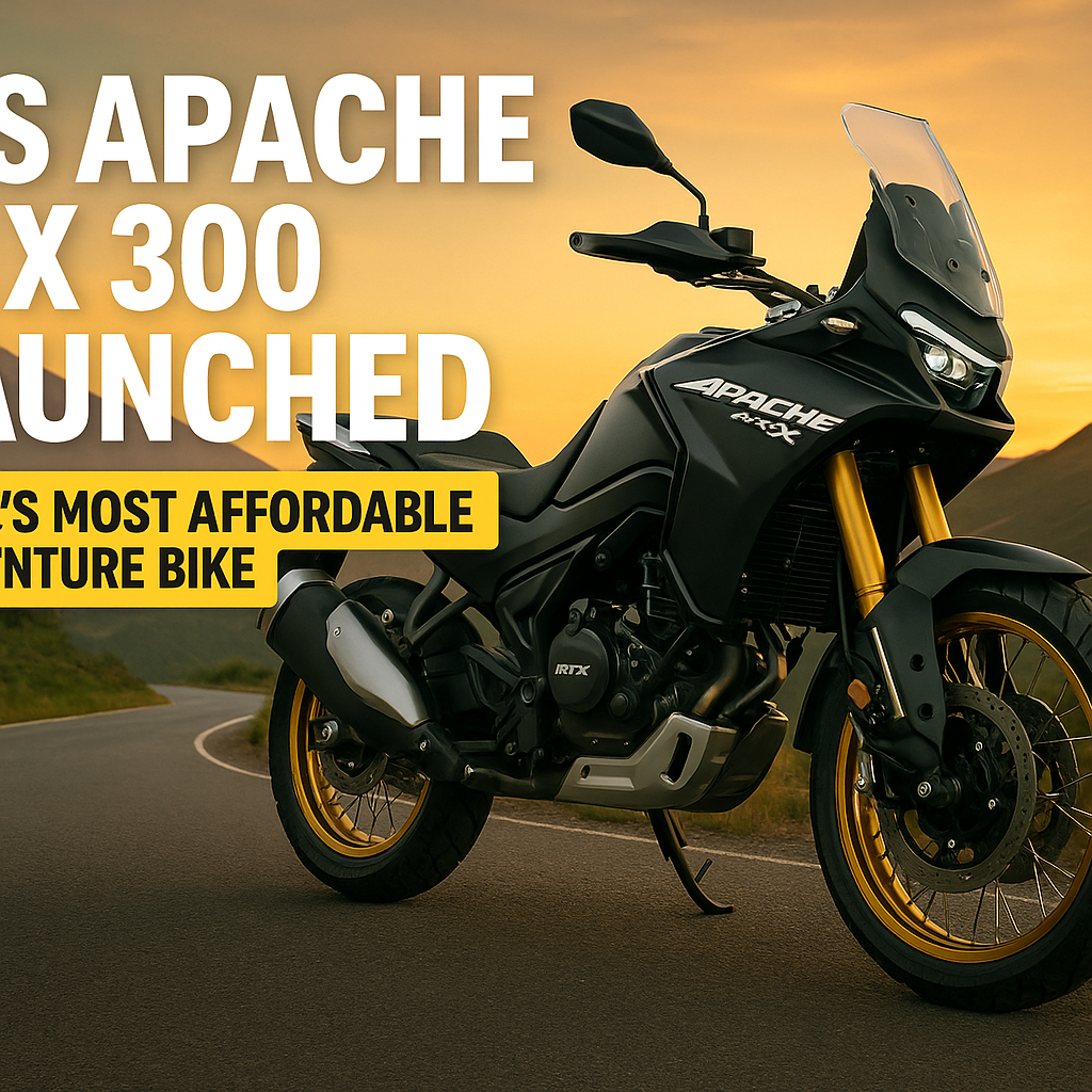 TVS Apache RTX 300 Launched in India: The First-Ever Adventure Apache Takes Off