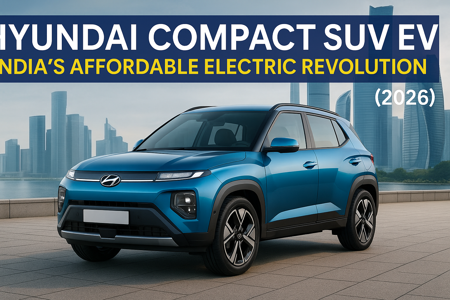 Made-In-India Hyundai Compact SUV EV Coming Soon — Affordable Electric Future on Wheels