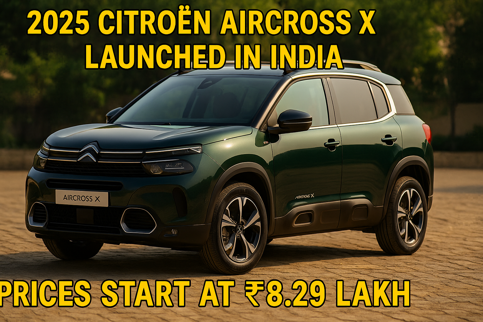 2025 Citroën Aircross X Launched in India – Price, Features, Variants, and Full Detailsv