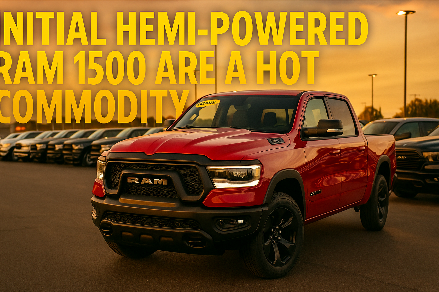 Initial Versions of the Hemi-Powered Ram 1500 Are a Hot Commodity
