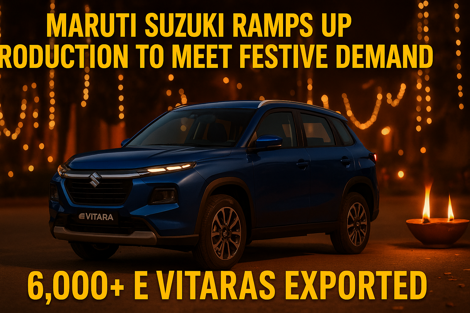 Maruti Suzuki Ramps Up Production To Meet Festive Demand – Over 6,000 e Vitara Units Exported