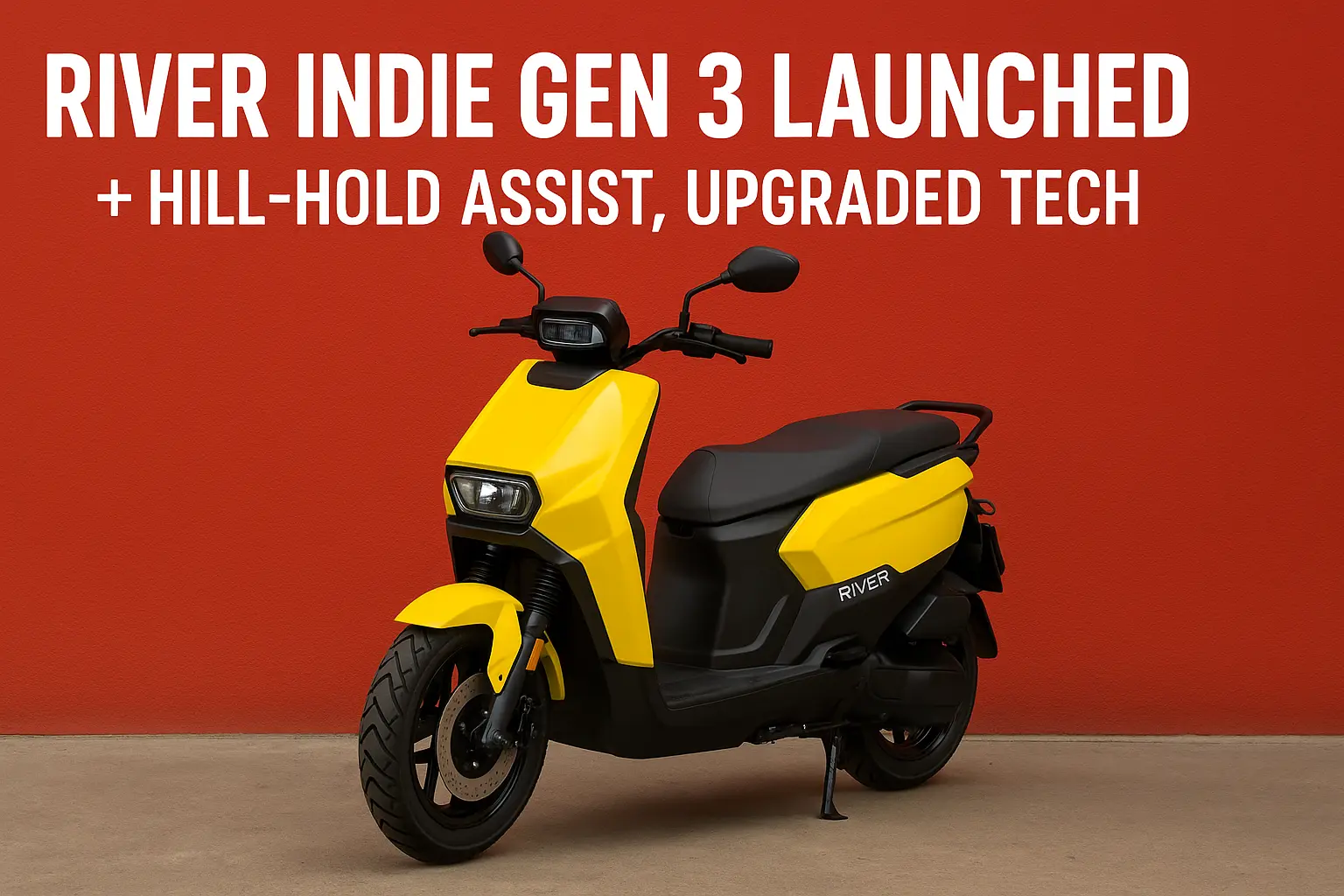 River Indie Gen 3 Launched in India with Hill-Hold Assist and Upgraded Tech
