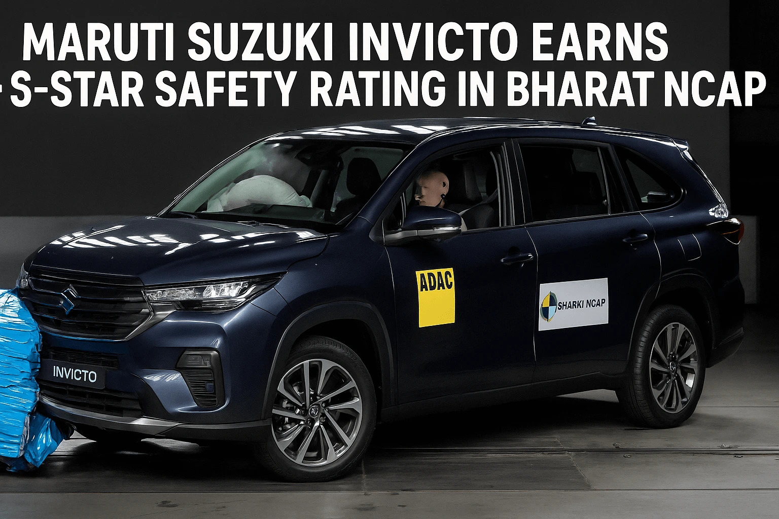 Maruti Suzuki INVICTO Earns 5-Star Safety Rating in Bharat NCAP